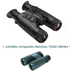 Jumelles thermiques HIKMICRO HABROK 4K HE25LN - Vision jour et nuit, télémètre, jumelles compactes offertes