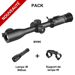 PACK Lunette jour et nuit HIKMICRO ALPEX PRO A50P + Lampe IR 940nm + Support de lampe IR